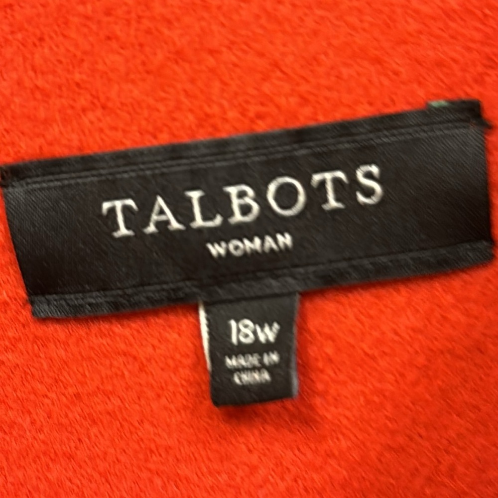 Plus size Talbots red short coat - Picture 5 of 6